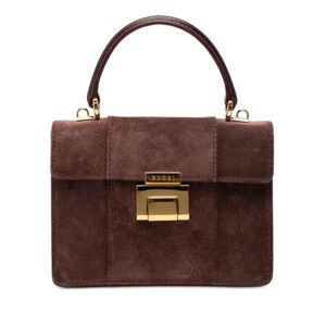 Pre-Loved Gucci Suede Top Handle Satchel